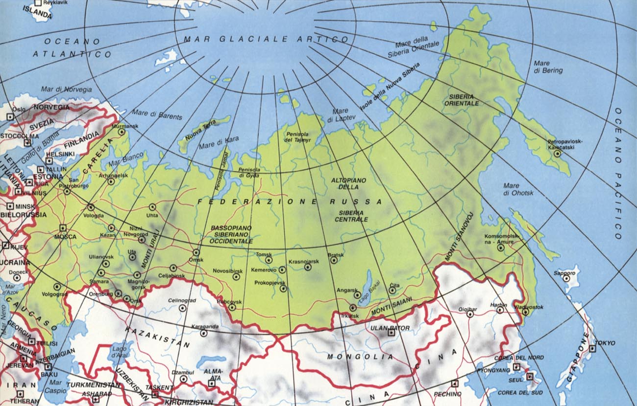 Cartina della Russia