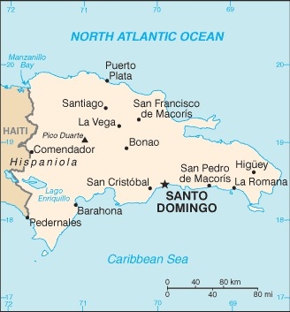 Repubblica Dominicana Mappa