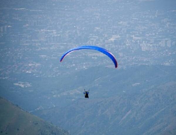 Vista aerea di Almaty