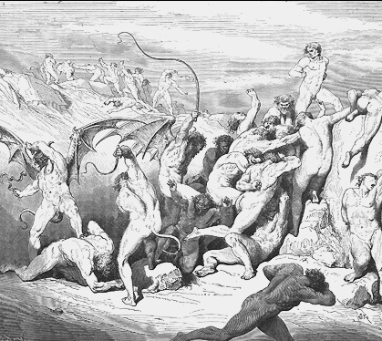 Inferno, c. XVIII, vv. 37-39