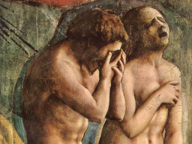 Masaccio: "La cacciata dal Paradiso terrestre", part. (Firenze, chiesa del Carmine)