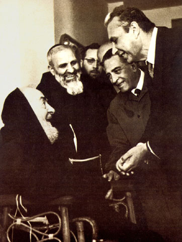 Padre Pio con l'On. Aldo Moro (1968)